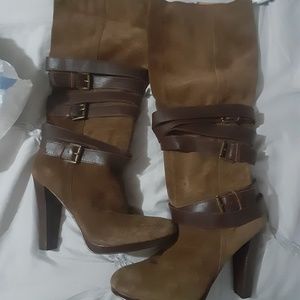 BOOTS/TALL/BROWN HIGH BOOTS/Nine West 7